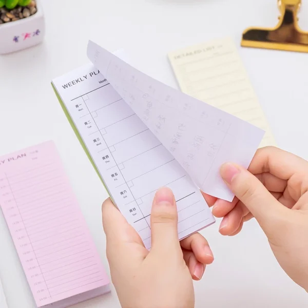Daily Weekly Monthly Schedule Memo Pad