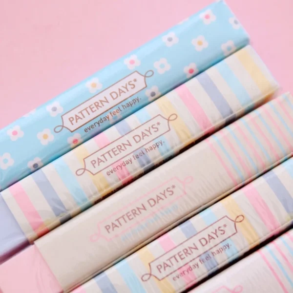 3pc Cute Rainbow Pattern Rubber