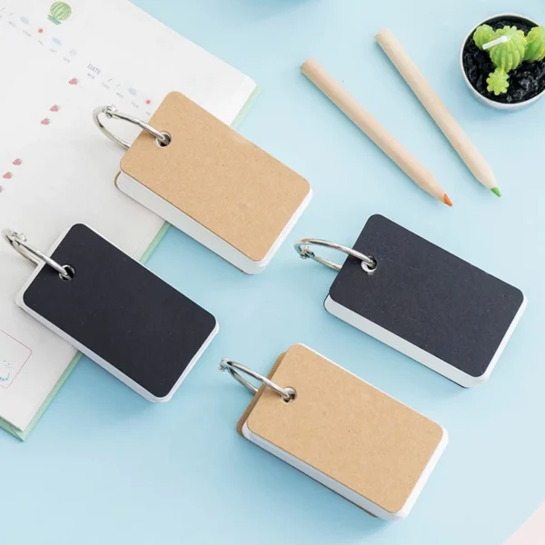 Card Paper Cover Iron Ring Notepad