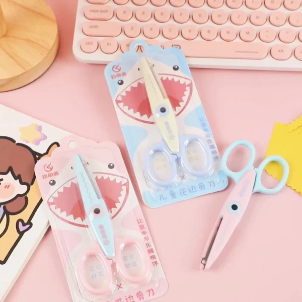 Cute Pattern Safety Scissors Set