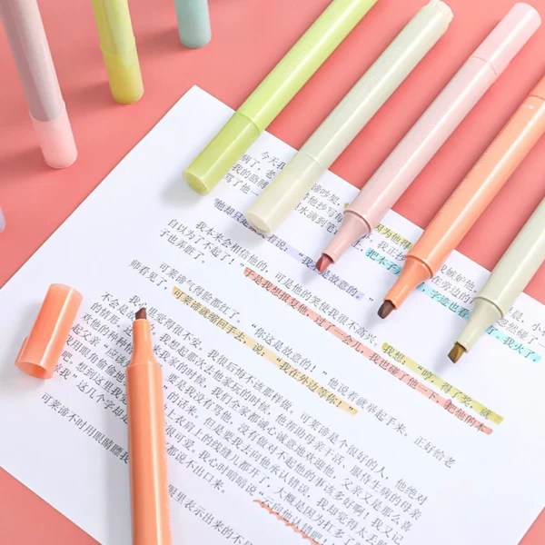 6 in 1 Colorful Pastel Highlighter