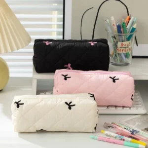 Bow Large Capacity Student Pencil Case